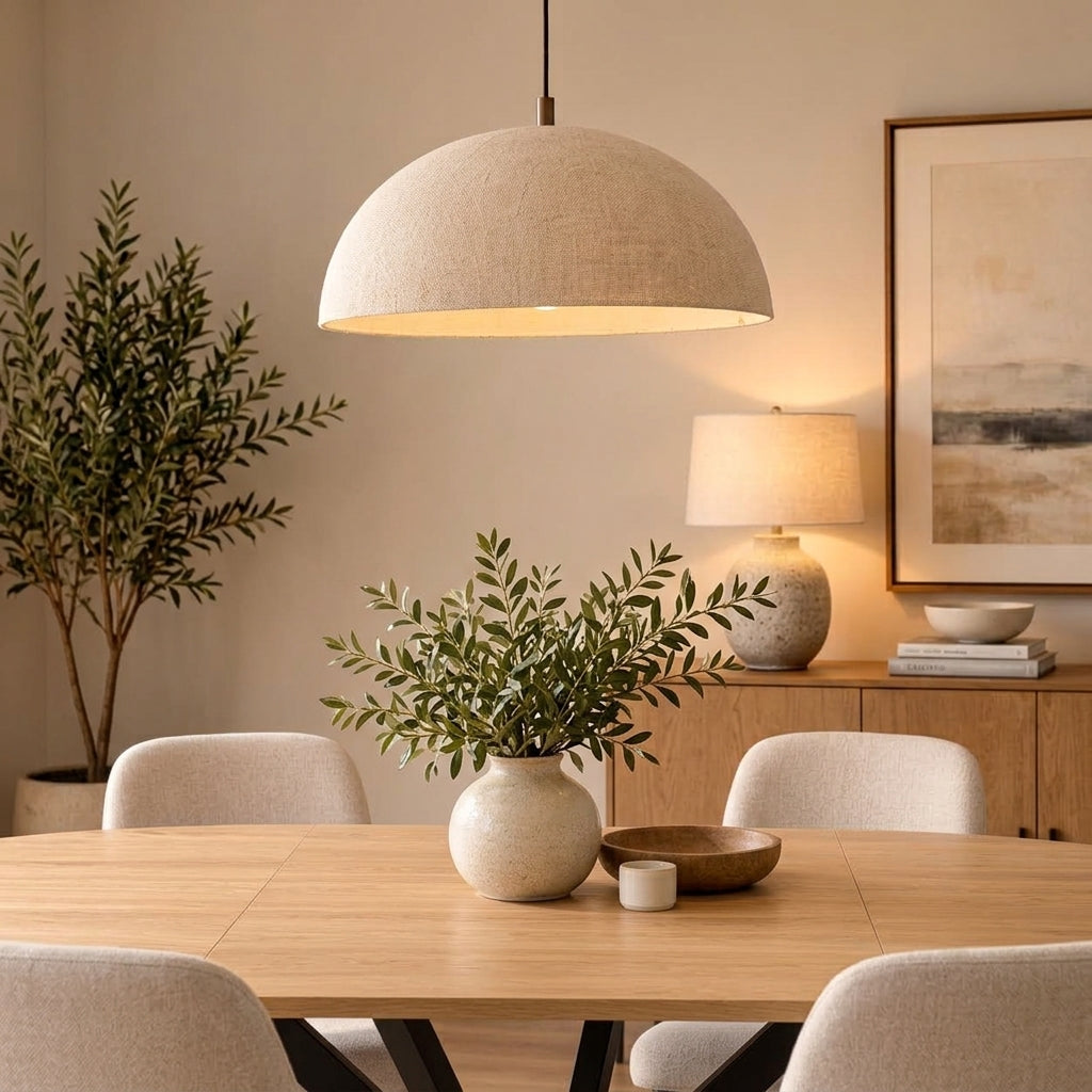 Natural Oak Extendable Round Dining Table with Black Spider Legs